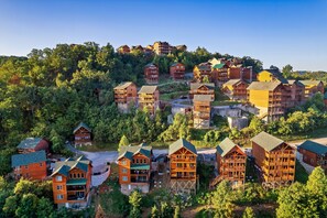 The cabin is situated in the Black Bear Ridge Resort community. 