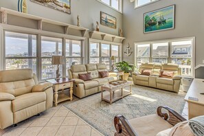 Living Room | 2-Story Home | Smart TV