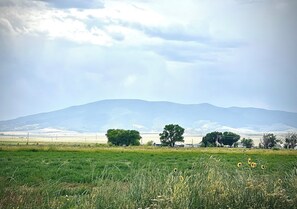 View of the San Juan Mountains from the back porch facing South. 