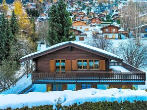 Snow, Building, Window, Tree, Natural Landscape, House, Slope, Freezing, Larch, Cottage