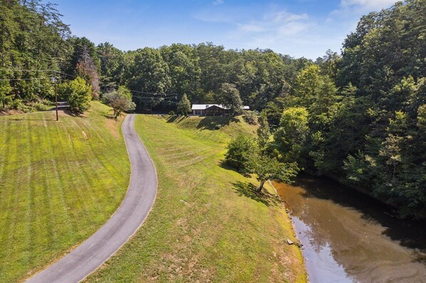 Bring your pole for use ours to enjoy your own private Fishing Pond! 