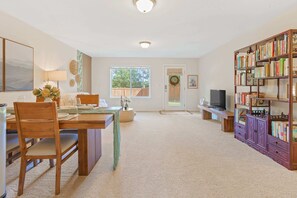 The living room is very spacious