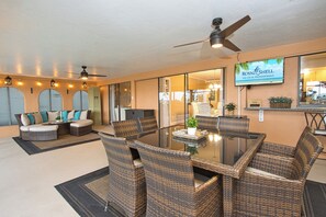 Outdoor area with seating