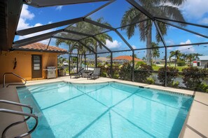Private heated pool