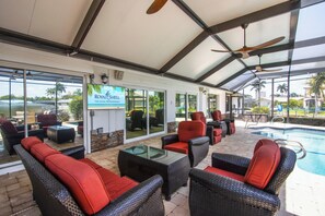 Outdoor seating area