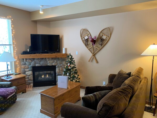 Living Room and Gas Fireplace
