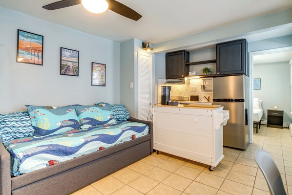 Ocean City Vacation Rental | 1BR | 1BA | Stairs Required | 450 Sq Ft