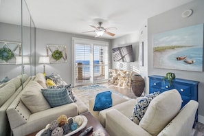 Nicely decorated living room