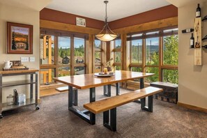 Dining area with seating for everyone to gather and enjoy