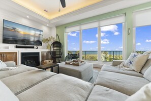 Luxury living, watch you favorite show on the living room Smart TV surrounded by picturesque views!