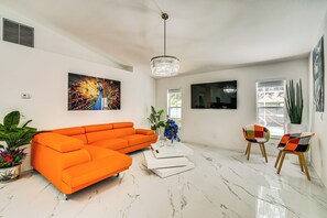 Living Area | Flat-Screen TV