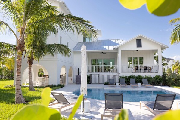 Backyard with private pool 