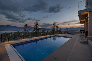 Private Pool area with views of Lake Okanagan