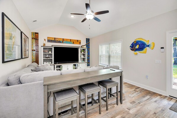Open Living Space with smart tv