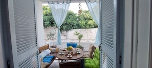 Your private terrace to enjoy your breakfast with coffee or a glass of good wine