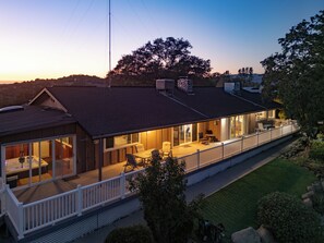 Large back deck spans the house for spectacular views!