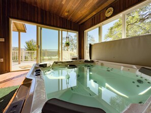 Indoor spa off the master suite through the walk in closet. Heaven!