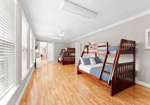 Lower level bunk room - kids favorite place to be!
