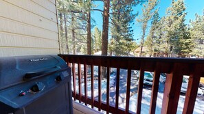 Gas BBQ on balcony