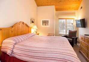 Bedroom 1: King bed