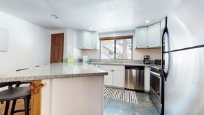 Kitchen offers plenty of counter space