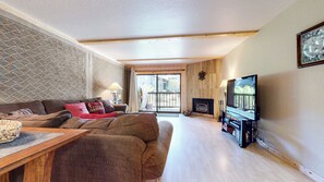 Living Room with Full Size Sofa Bed and smart TV
