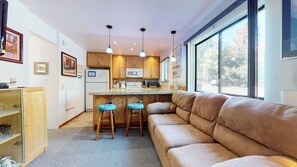 Bar stool seating for 2