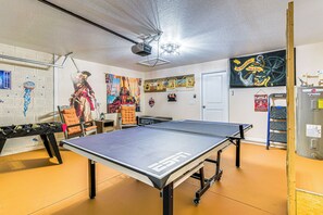 Garage Game Room | Single-Story House | In-Unit Laundry | Self Check-In