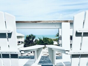 Morning coffee on private master suite balcony