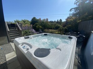 Sparkling clean hot tub