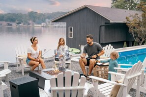 S'mores and starlit nights by the fire pit grilling marshmallows!