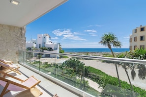 Private balcony with stunning Caribbean views, perfect for coffee or drinks.
