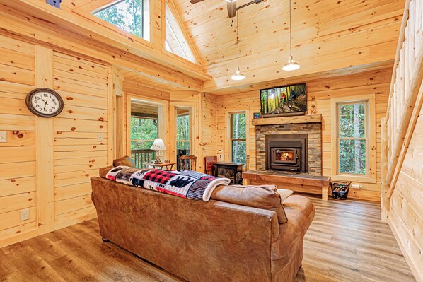 Cozy inviting living room