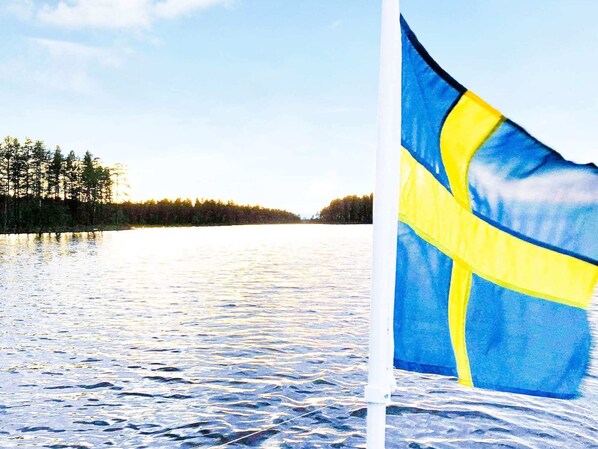 Utsikt mot vattnet