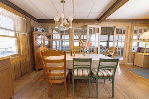 Enjoy your meals in this large dining space.