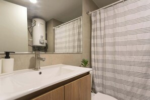 Baño con ducha ideal para desconectarse