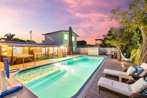 Escape to this serene 4-bedroom retreat featuring a sparkling pool, cozy hammock, and spacious patio — the perfect spot to enjoy sunsets and create lasting memories!