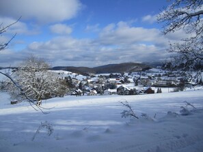 Blick von der Unterkunft
