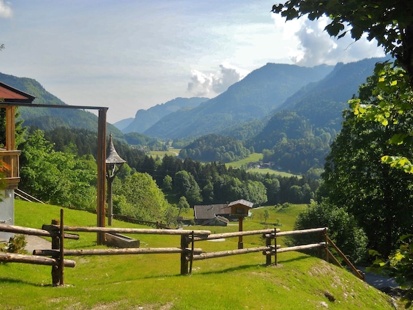 Blick von der Unterkunft