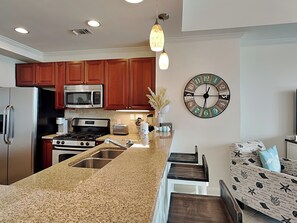 Breakfast Bar with Seating for Three