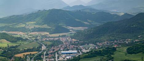 Blick von der Unterkunft