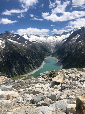 Blick von der Unterkunft
