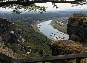 Blick von der Unterkunft