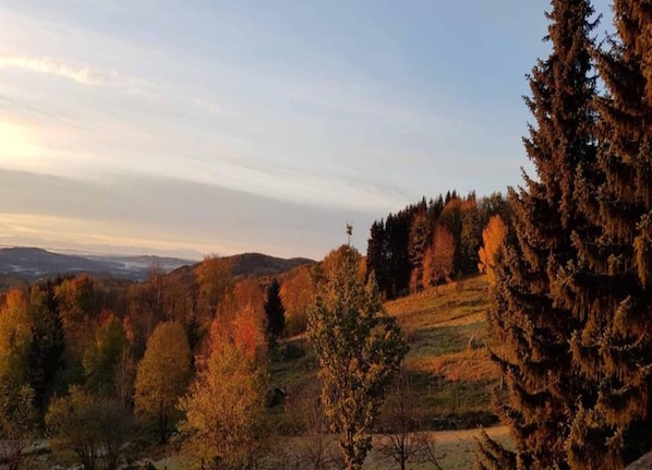 Blick von der Unterkunft