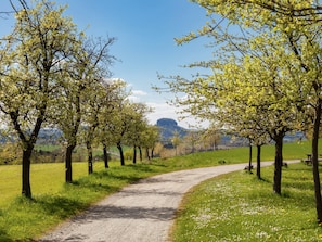 Blick von der Unterkunft