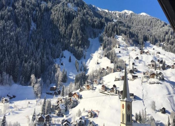 Blick von der Unterkunft