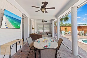 Covered Patio with Gas Grill
