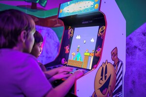 Play on our Pac-Man arcade machine; perfect for friends and family! Book now.