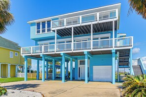 Home Exterior | 2 Outdoor Decks | Walk to Beach