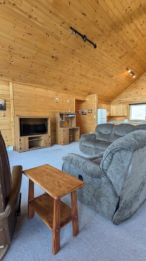 Smart TV and reclining sofa
